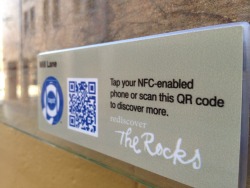 The Rocks in Sydney using NFC to help guide tourists around the city
